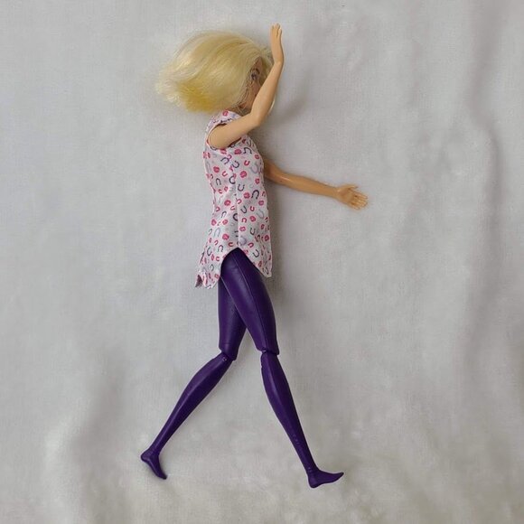 Barbie Fashion Doll Mattel Bob Haircut Horseshoe Tunic Purple Legs - Picture 8 of 10